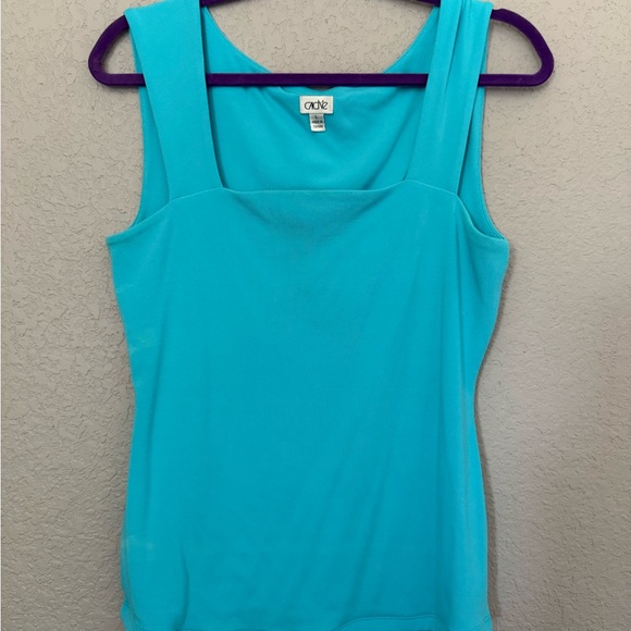 Cache Turquoise Square-Neck Tank Top - Picture 6 of 7